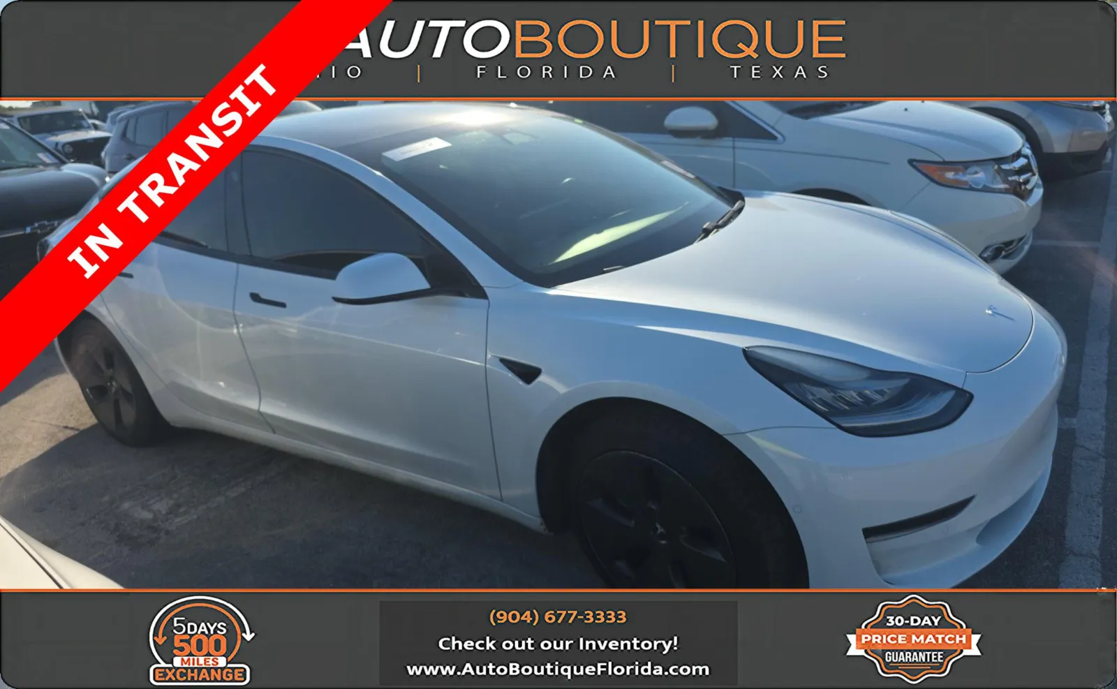 White 2021 Tesla Model 3 Standard Range Plus for sale in Jacksonville, FL