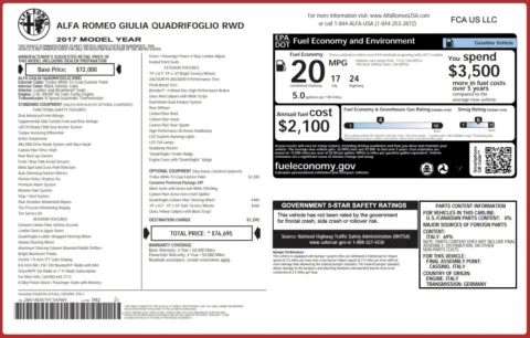 Photos of 2017 Alfa Romeo Giulia Quadrifoglio for sale in Jacksonville, FL at Auto Boutique Florida