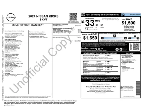 Photos of 2024 Nissan Kicks S for sale in Jacksonville, FL at Auto Boutique Florida