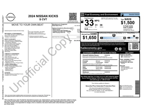 Photos of 2024 Nissan Kicks S for sale in Jacksonville, FL at Auto Boutique Florida