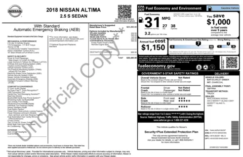 More photos of 2018 Nissan Altima 2.5 S at Auto Boutique Florida, FL