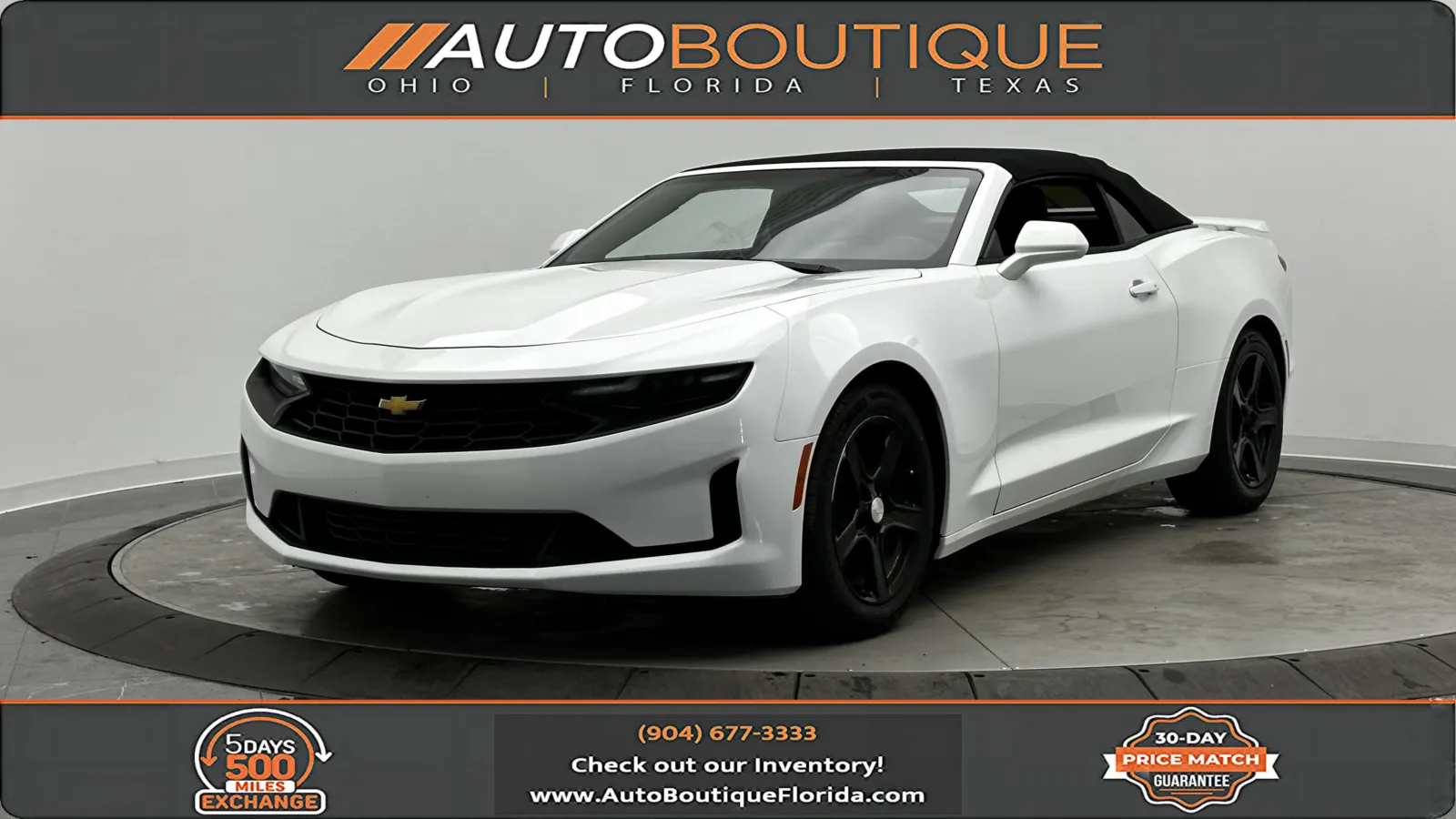 White 2019 Chevrolet Camaro 1LT for sale in Jacksonville, FL