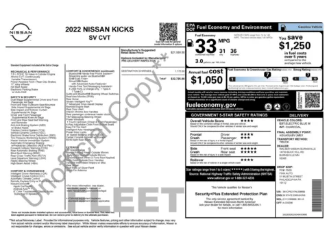 Photos of 2022 Nissan Kicks SV for sale in Jacksonville, FL at Auto Boutique Florida