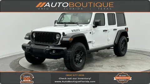 White 2025 Jeep Wrangler Willys for sale in Jacksonville, FL