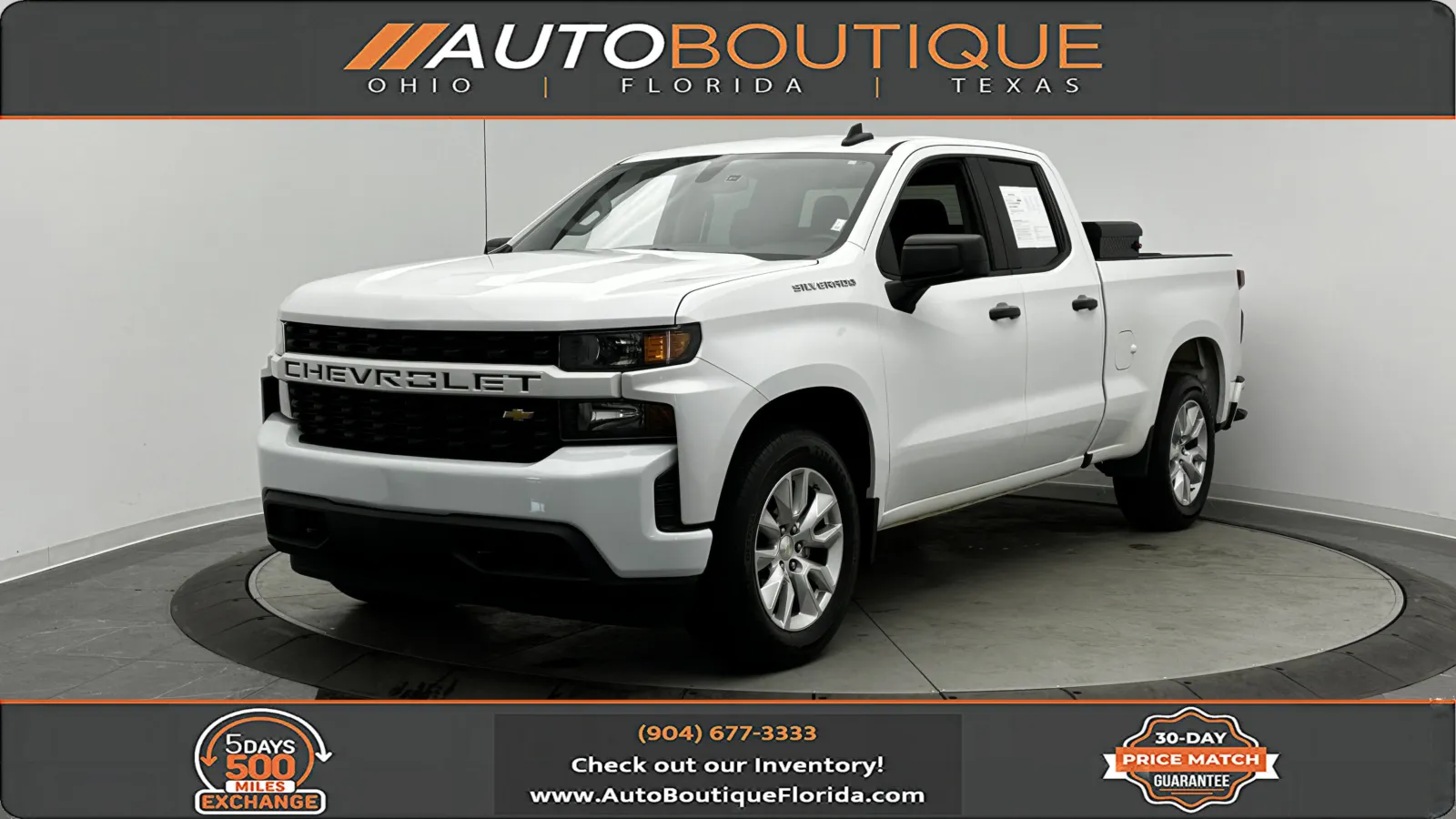 White 2021 Chevrolet Silverado 1500 Custom for sale in Jacksonville, FL