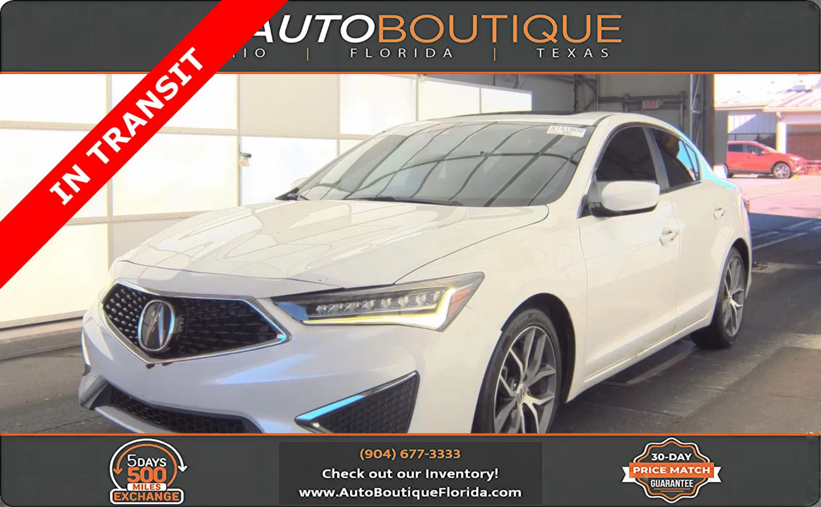 White 2021 Acura ILX w/Premium Package for sale in Jacksonville, FL
