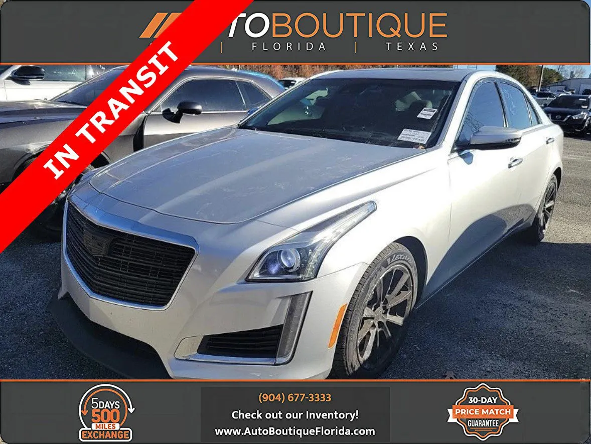 Silver 2017 Cadillac CTS Sedan Luxury RWD for sale in Jacksonville, FL