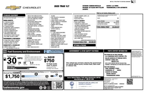 More photos of 2025 Chevrolet Trax LT at Auto Boutique Florida, FL