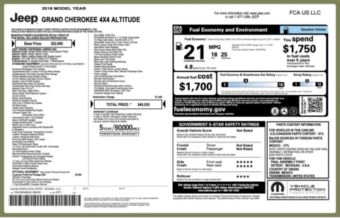 More photos of 2018 Jeep Grand Cherokee Altitude at Auto Boutique Florida, FL