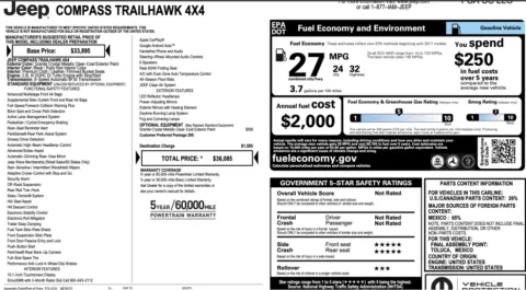 Photos of 2024 Jeep Compass Trailhawk for sale in Jacksonville, FL at Auto Boutique Florida