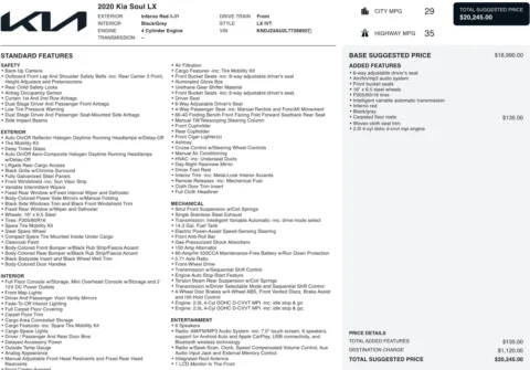 Photos of 2020 Kia Soul LX for sale in Jacksonville, FL at Auto Boutique Florida