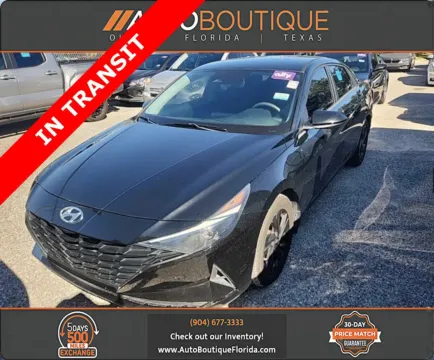 Black 2022 Hyundai Elantra SEL for sale in Jacksonville, FL