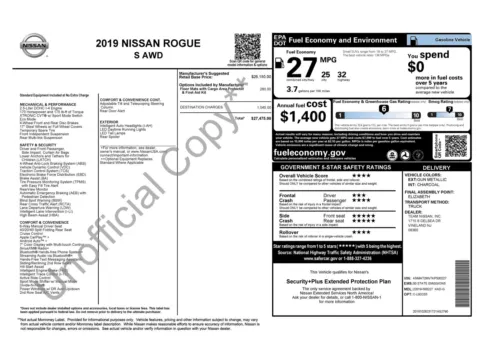 Photos of 2019 Nissan Rogue S for sale in Jacksonville, FL at Auto Boutique Florida