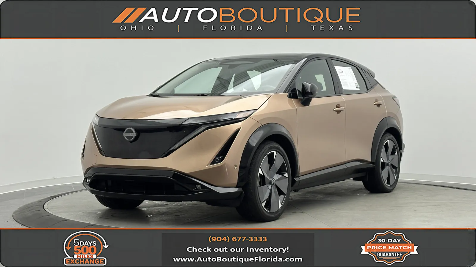 Beige 2023 Nissan ARIYA PLATINUM+ for sale in Jacksonville, FL