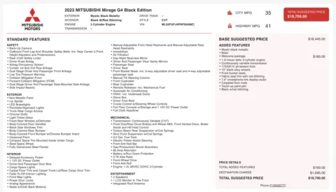 More photos of 2023 Mitsubishi Mirage G4 Black Edition at Auto Boutique Florida, FL