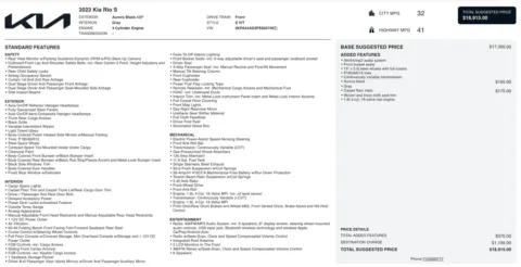 Photos of 2023 Kia Rio S for sale in Jacksonville, FL at Auto Boutique Florida