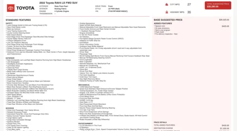 Photos of 2022 Toyota RAV4 LE for sale in Jacksonville, FL at Auto Boutique Florida