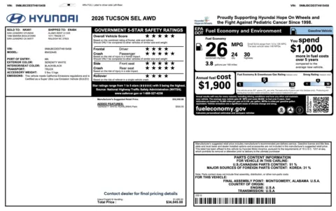 More photos of 2026 Hyundai Tucson SEL at Auto Boutique Florida, FL