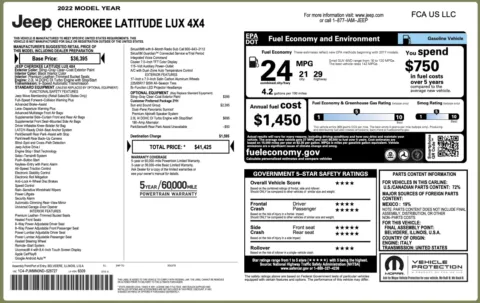 More photos of 2022 Jeep Cherokee Latitude Lux at Auto Boutique Florida, FL