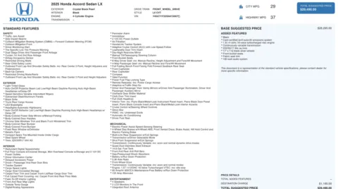 More photos of 2025 Honda Accord Sedan LX at Auto Boutique Florida, FL