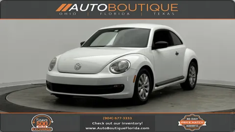 White 2015 Volkswagen Beetle Coupe 1.8T Classic for sale in Jacksonville, FL