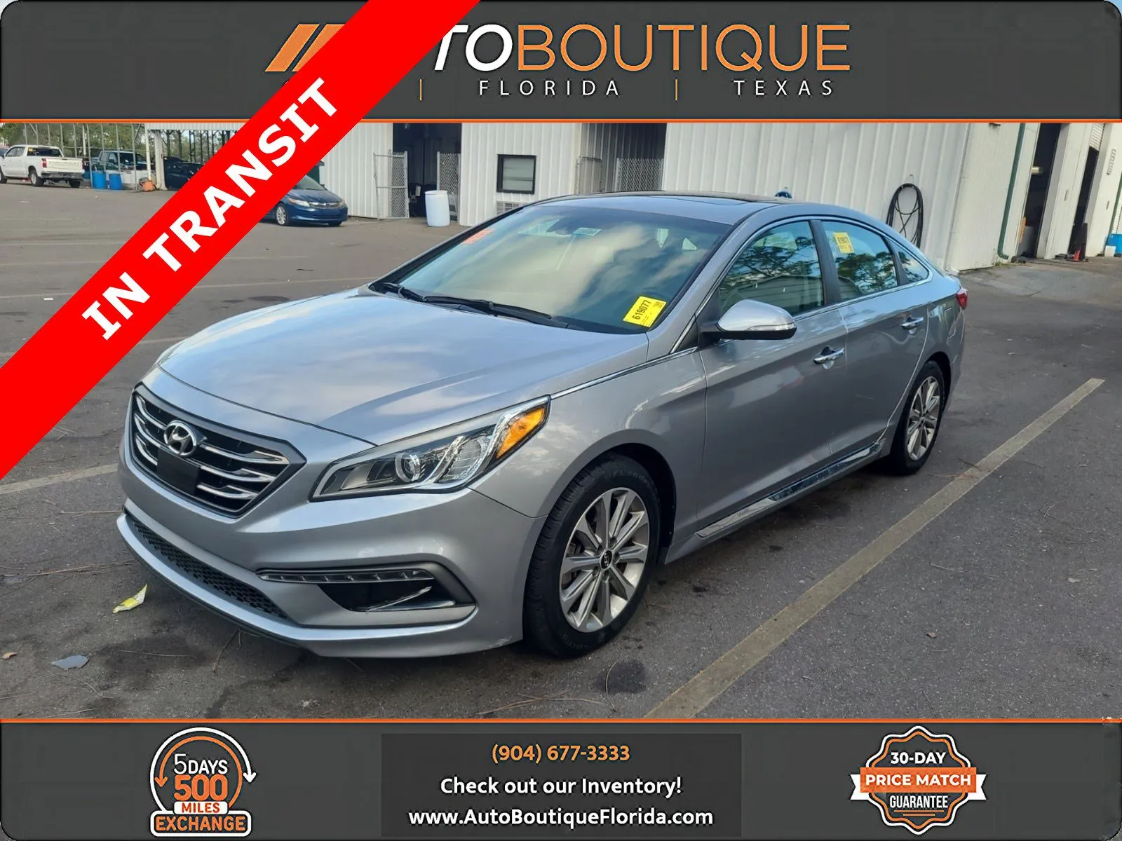 Gray 2017 Hyundai Sonata Limited for sale in Jacksonville, FL