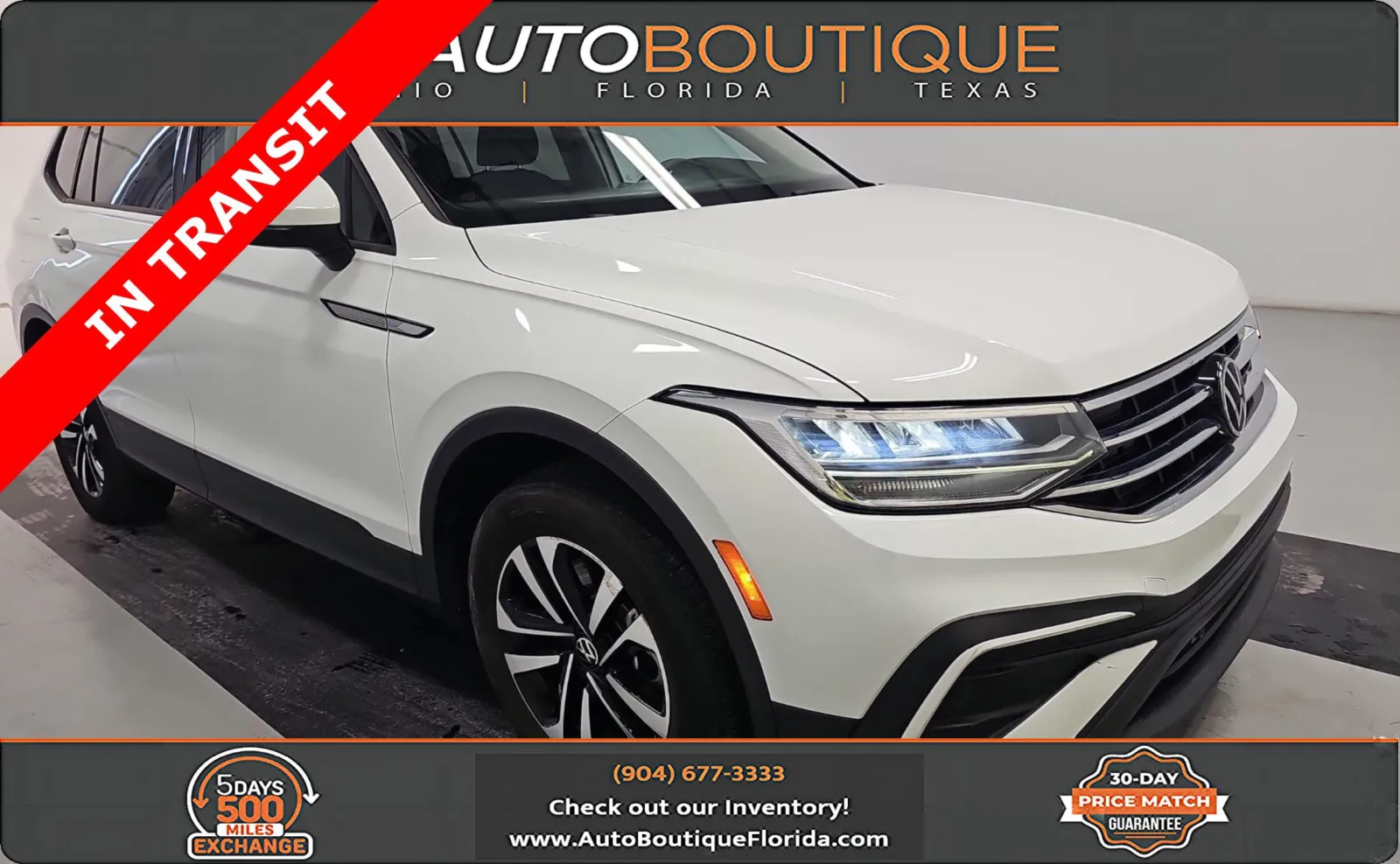 White 2023 Volkswagen Tiguan S for sale in Jacksonville, FL
