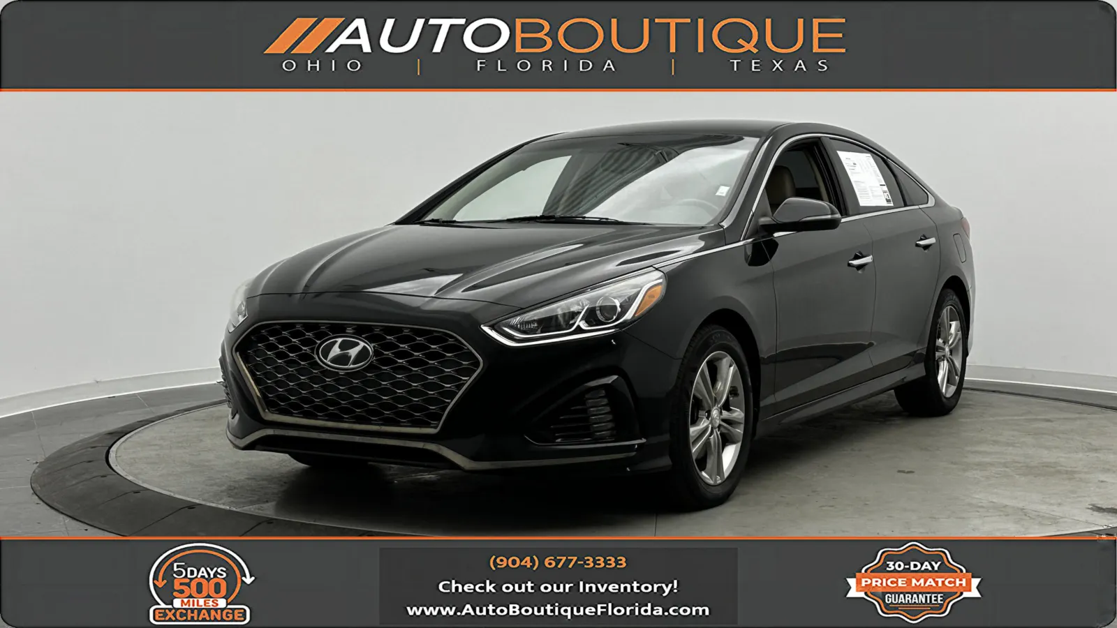 Black 2019 Hyundai Sonata SEL for sale in Jacksonville, FL