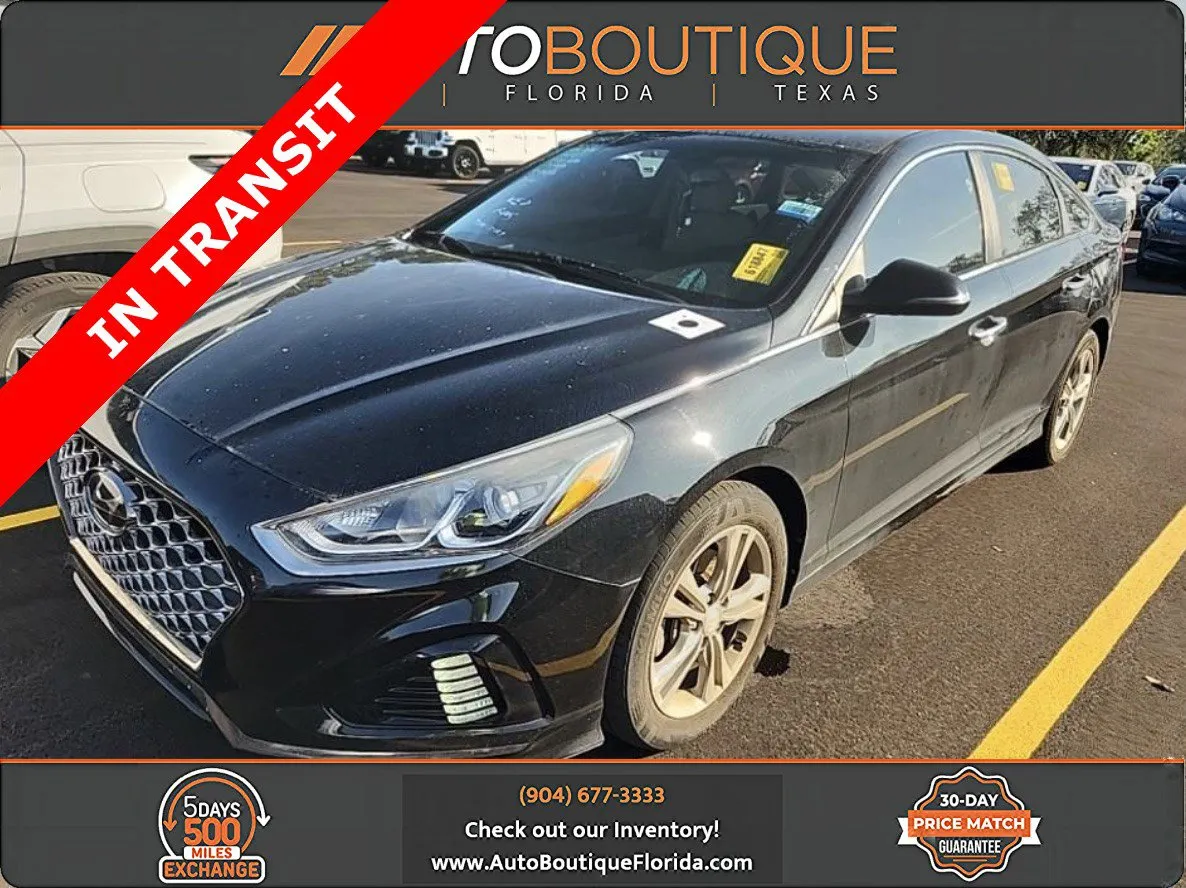 Black 2019 Hyundai Sonata SEL for sale in Jacksonville, FL
