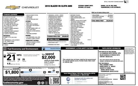 More photos of 2019 Chevrolet Blazer LT at Auto Boutique Florida, FL