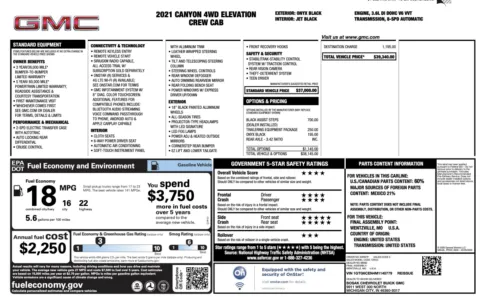 More photos of 2021 GMC Canyon 4WD Elevation at Auto Boutique Florida, FL