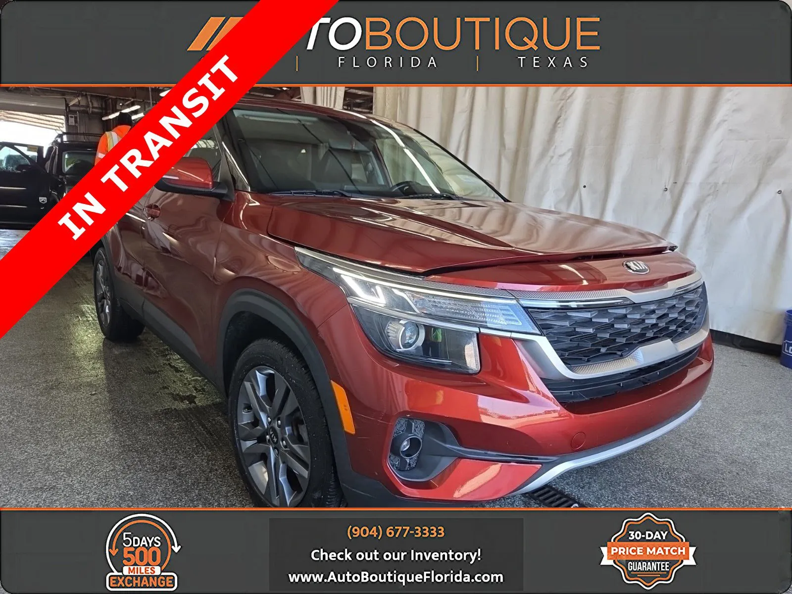 Orange 2021 Kia Seltos S for sale in Jacksonville, FL