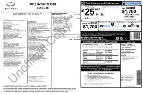 More photos of 2018 INFINITI Q60 2.0t LUXE at Auto Boutique Florida, FL