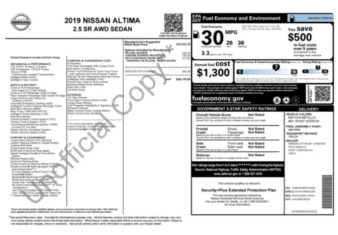Photos of 2019 Nissan Altima 2.5 SR for sale in Jacksonville, FL at Auto Boutique Florida