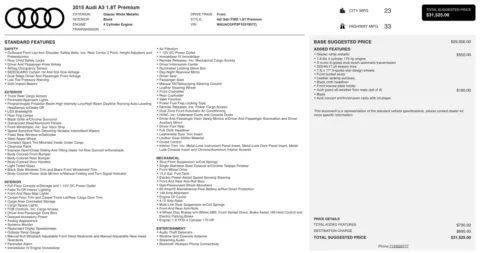 More photos of 2015 Audi A3 1.8T Premium at Auto Boutique Florida, FL