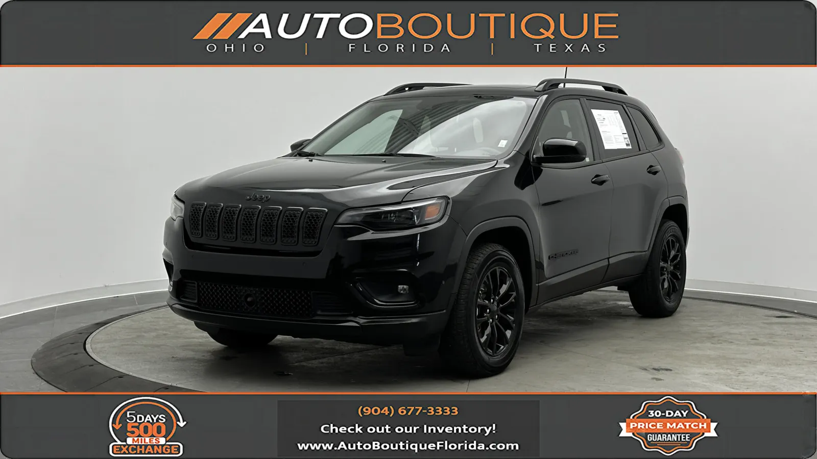 Black 2023 Jeep Cherokee Altitude Lux for sale in Jacksonville, FL