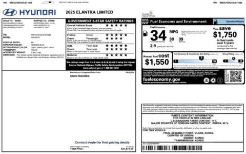More photos of 2025 Hyundai Elantra Limited at Auto Boutique Florida, FL