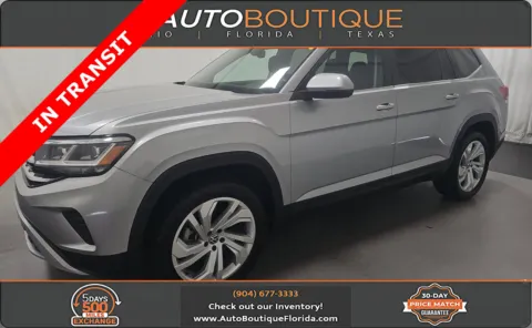 Silver 2021 Volkswagen Atlas 3.6L V6 SE w/Technology for sale in Jacksonville, FL