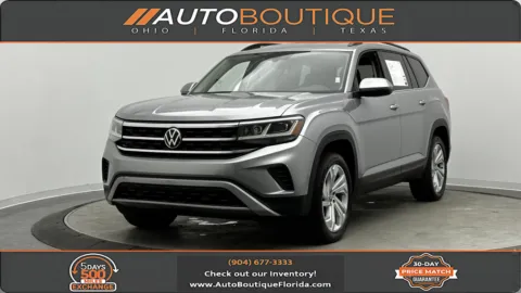 Silver 2021 Volkswagen Atlas 3.6L V6 SE w/Technology for sale in Jacksonville, FL