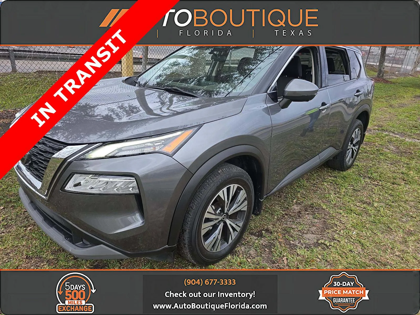 Gray 2021 Nissan Rogue SV for sale in Jacksonville, FL