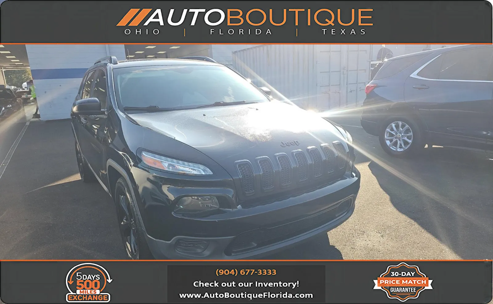 Black 2017 Jeep Cherokee Altitude for sale in Jacksonville, FL