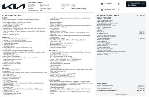 More photos of 2023 Kia Rio S at Auto Boutique Florida, FL