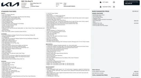 Photos of 2021 Kia Soul S for sale in Jacksonville, FL at Auto Boutique Florida