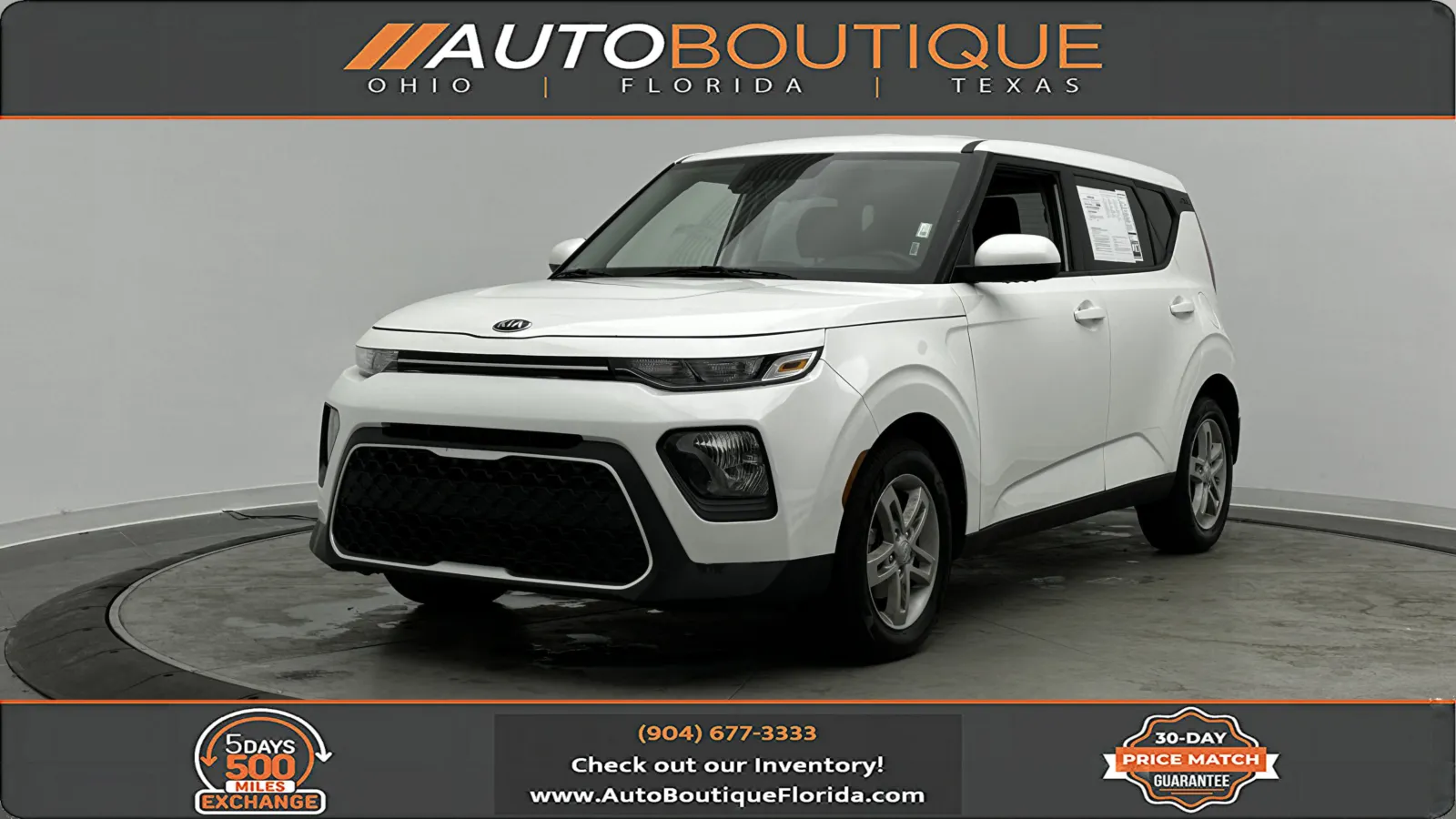 White 2021 Kia Soul S for sale in Jacksonville, FL