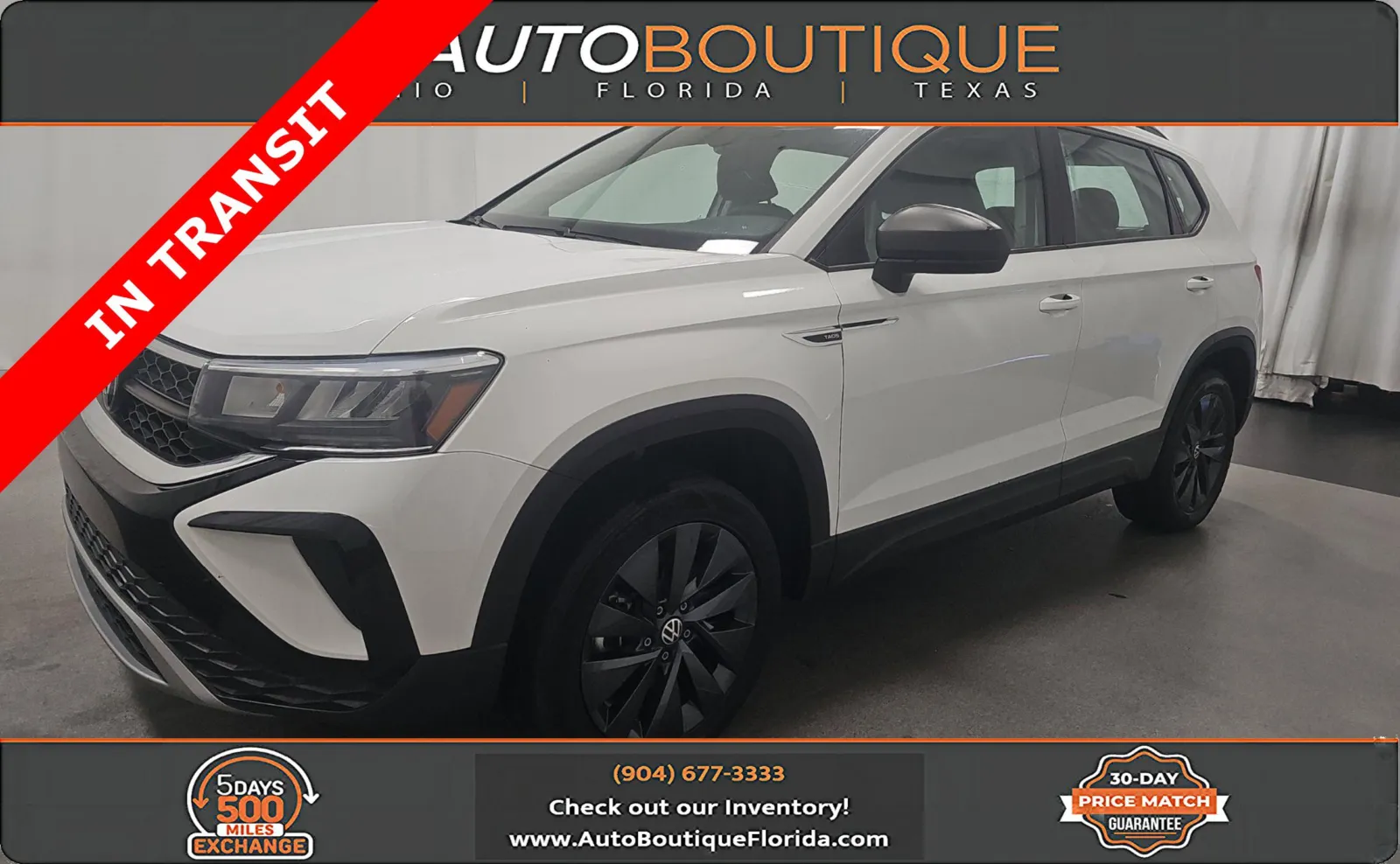 White 2023 Volkswagen Taos S for sale in Jacksonville, FL