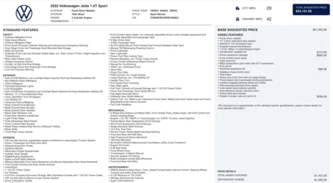 Photos of 2023 Volkswagen Jetta Sport for sale in Jacksonville, FL at Auto Boutique Florida