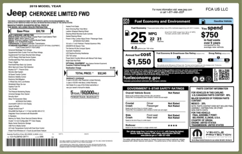 More photos of 2019 Jeep Cherokee Limited at Auto Boutique Florida, FL