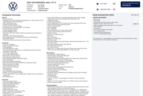 More photos of 2024 Volkswagen Jetta S at Auto Boutique Florida, FL