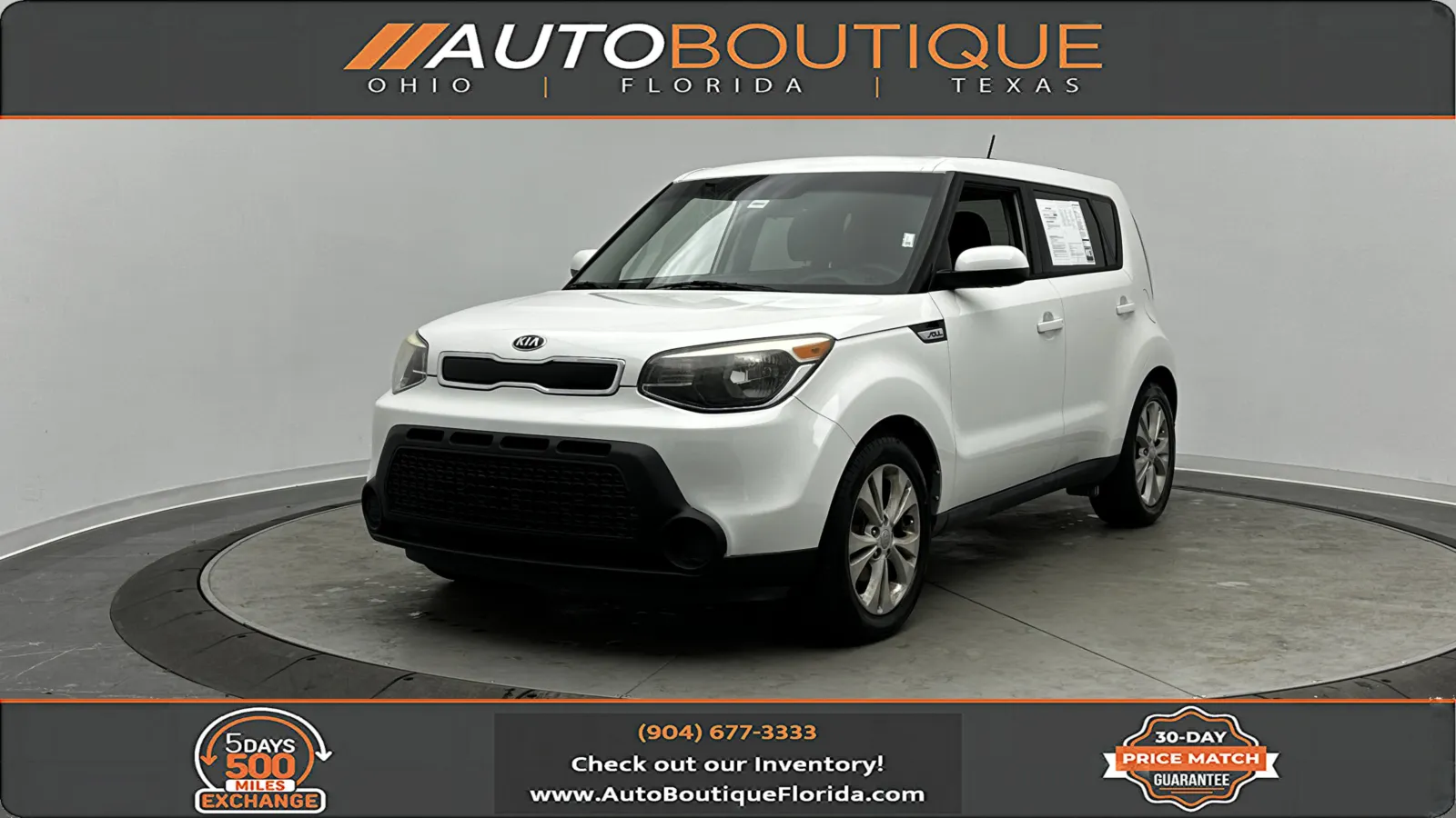 White 2015 Kia Soul + for sale in Jacksonville, FL