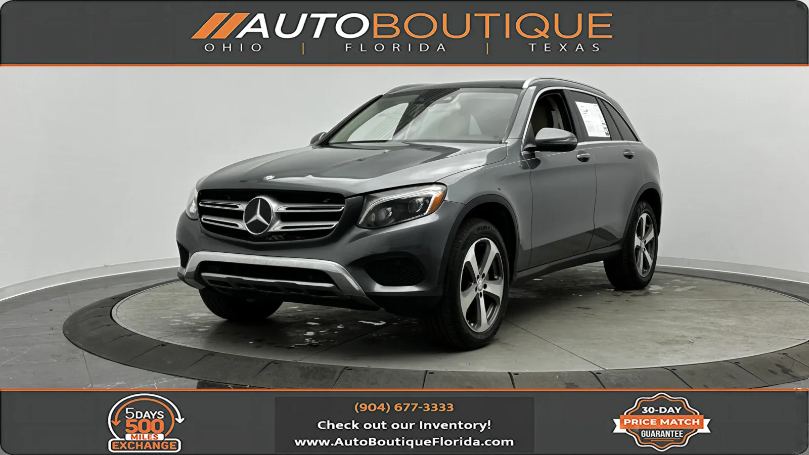 Gray 2017 Mercedes-Benz GLC 300 for sale in Jacksonville, FL